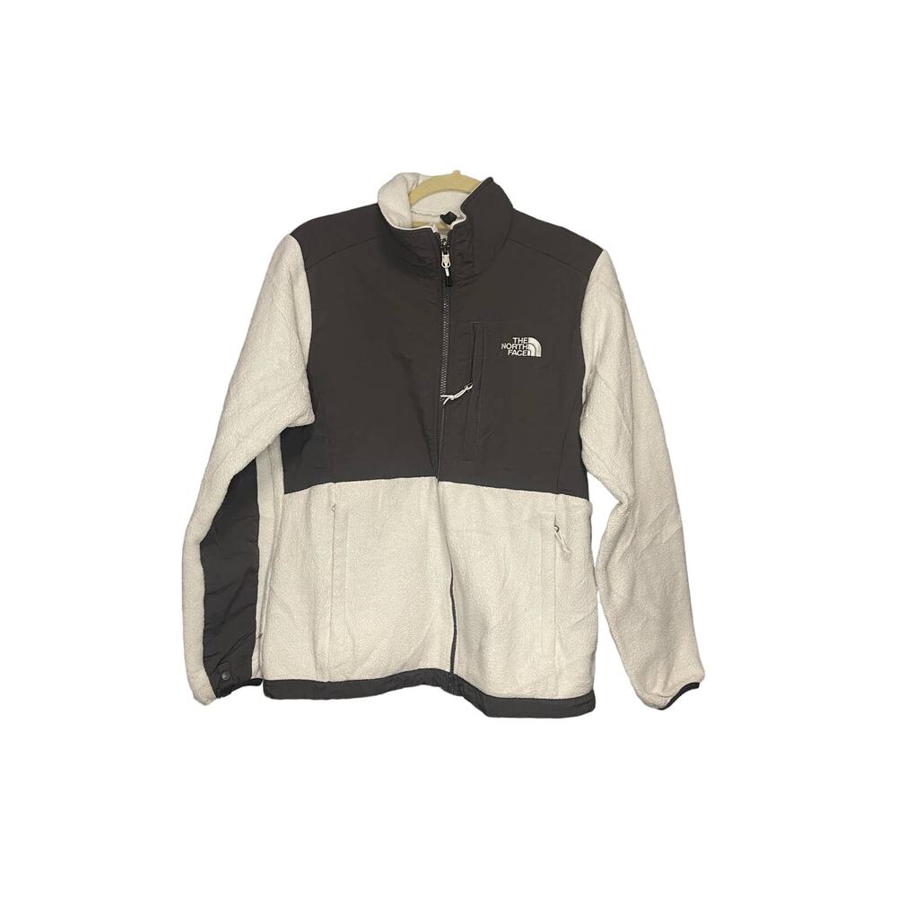 The North Face Denali Jacket Women's White/Gray Sz M